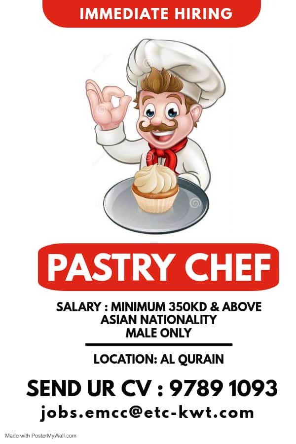 Baker Job Vacancy in Kuwait, iiQ8, iik jobs, indianinQ8 Kuwait Jobs