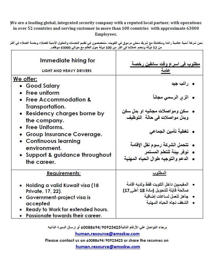 Almulla Job Vacancies, Kuwait Company Jobs 2