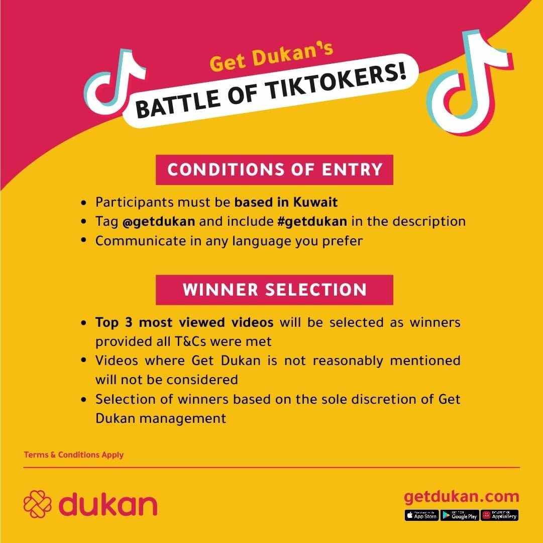 Win iPhone 12 Mini with Get Dukan Battle of TikTokers, Lucky Winners