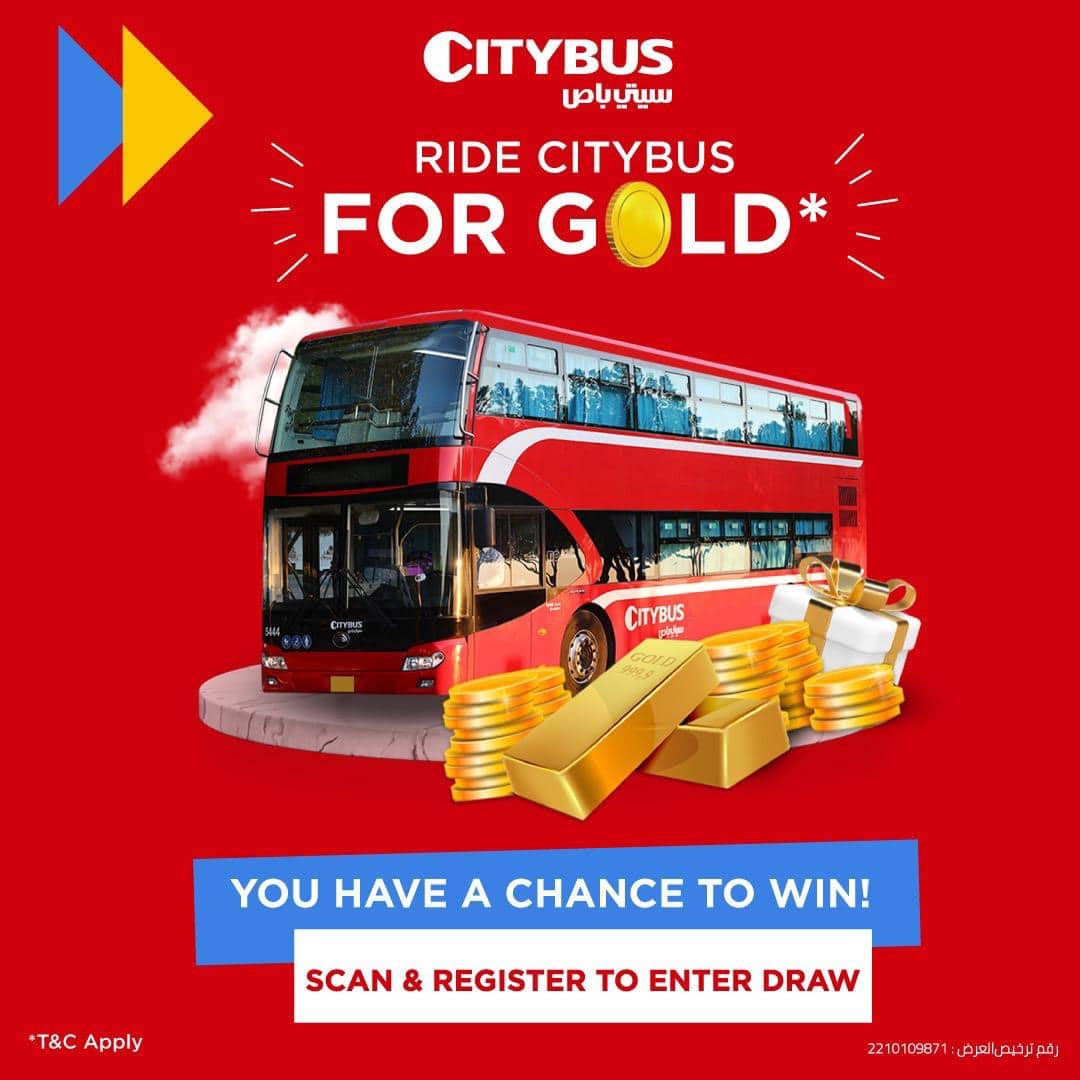 City Bus Ride for Gold lucky draw citybus Kuwait