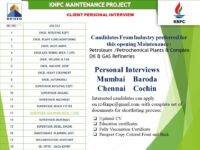 KNPC Maintenance Project for Major EPC company based Kuwait Jobs